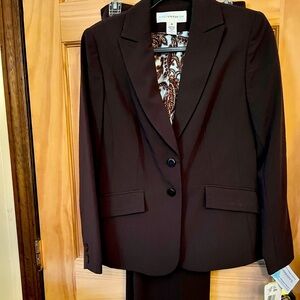 NWT Jones New York Paisley-Lined Jacket Suit
